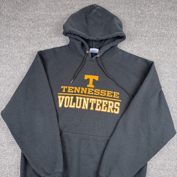 NCAA Other - Vintage NCAA Tennesee Volunteers Hoodie Mens Large Black Football Sweatshirt Y2K